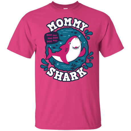 T-Shirts Heliconia / S Shark Family trazo - Mommy T-Shirt