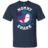 T-Shirts Navy / S Shark Family trazo - Mommy T-Shirt