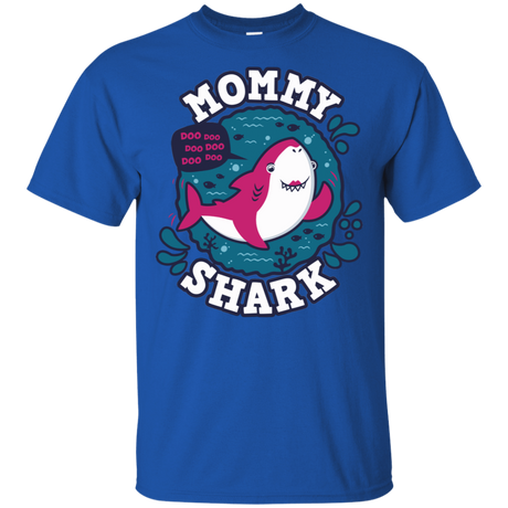 T-Shirts Royal / S Shark Family trazo - Mommy T-Shirt