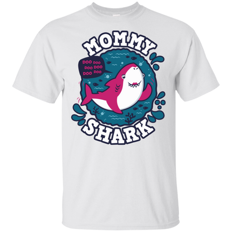 T-Shirts White / S Shark Family trazo - Mommy T-Shirt