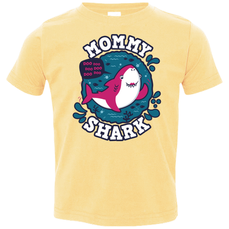 T-Shirts Butter / 2T Shark Family trazo - Mommy Toddler Premium T-Shirt