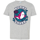T-Shirts Heather Grey / 2T Shark Family trazo - Mommy Toddler Premium T-Shirt