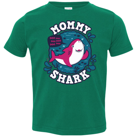 T-Shirts Kelly / 2T Shark Family trazo - Mommy Toddler Premium T-Shirt