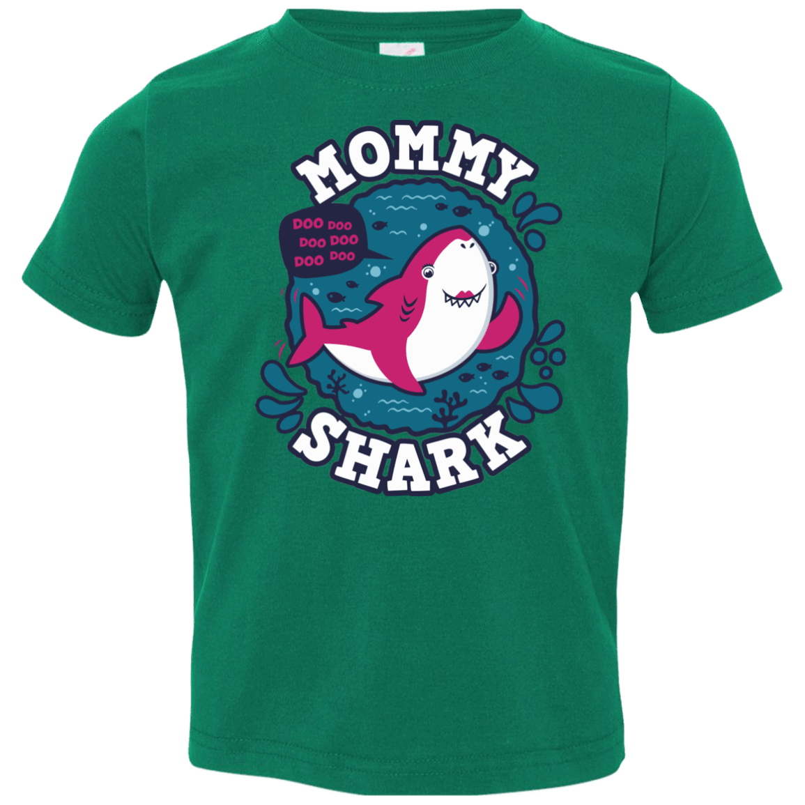 T-Shirts Kelly / 2T Shark Family trazo - Mommy Toddler Premium T-Shirt