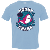 T-Shirts Light Blue / 2T Shark Family trazo - Mommy Toddler Premium T-Shirt