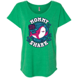 T-Shirts Envy / X-Small Shark Family trazo - Mommy Triblend Dolman Sleeve