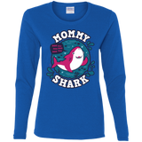 T-Shirts Royal / S Shark Family trazo - Mommy Women's Long Sleeve T-Shirt