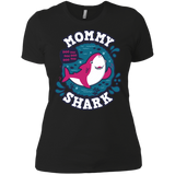 T-Shirts Black / X-Small Shark Family trazo - Mommy Women's Premium T-Shirt