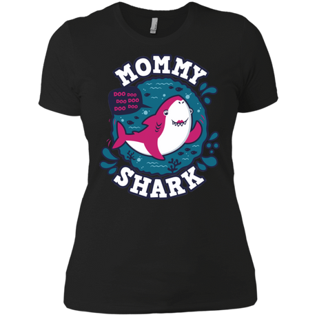 T-Shirts Black / X-Small Shark Family trazo - Mommy Women's Premium T-Shirt