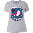 T-Shirts Heather Grey / X-Small Shark Family trazo - Mommy Women's Premium T-Shirt