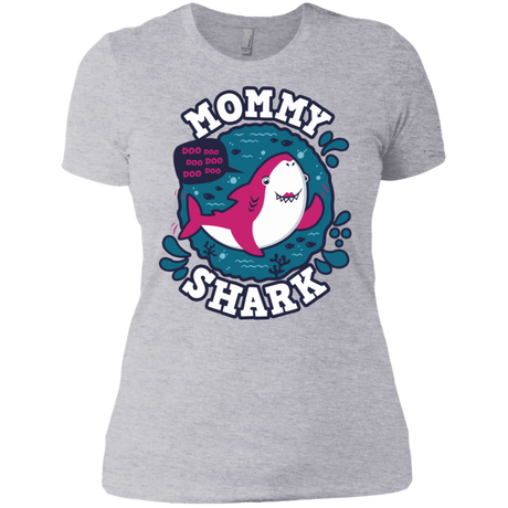 T-Shirts Heather Grey / X-Small Shark Family trazo - Mommy Women's Premium T-Shirt