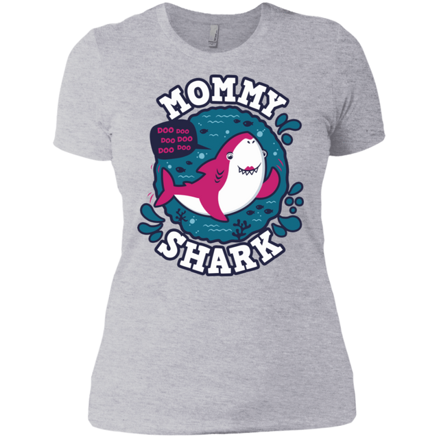 T-Shirts Heather Grey / X-Small Shark Family trazo - Mommy Women's Premium T-Shirt