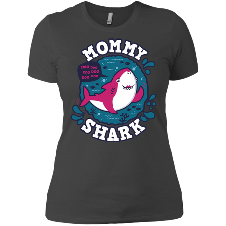T-Shirts Heavy Metal / X-Small Shark Family trazo - Mommy Women's Premium T-Shirt