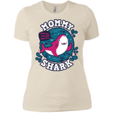 T-Shirts Ivory/ / X-Small Shark Family trazo - Mommy Women's Premium T-Shirt