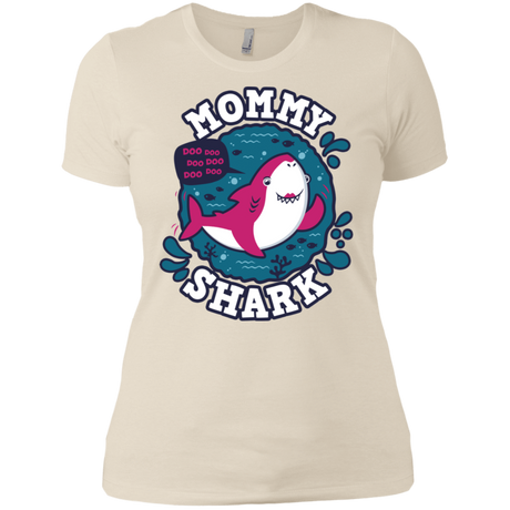 T-Shirts Ivory/ / X-Small Shark Family trazo - Mommy Women's Premium T-Shirt