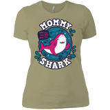 T-Shirts Light Olive / X-Small Shark Family trazo - Mommy Women's Premium T-Shirt