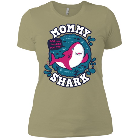 T-Shirts Light Olive / X-Small Shark Family trazo - Mommy Women's Premium T-Shirt
