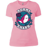 T-Shirts Light Pink / X-Small Shark Family trazo - Mommy Women's Premium T-Shirt