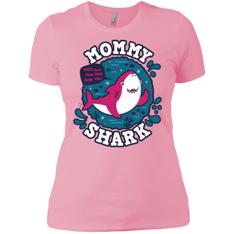 T-Shirts Light Pink / X-Small Shark Family trazo - Mommy Women's Premium T-Shirt