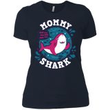 T-Shirts Midnight Navy / X-Small Shark Family trazo - Mommy Women's Premium T-Shirt