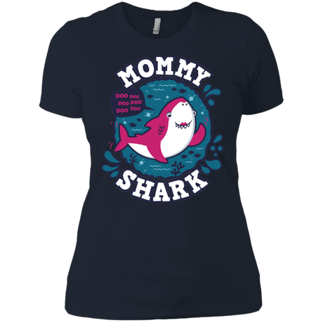 T-Shirts Midnight Navy / X-Small Shark Family trazo - Mommy Women's Premium T-Shirt