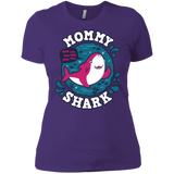 T-Shirts Purple Rush/ / X-Small Shark Family trazo - Mommy Women's Premium T-Shirt