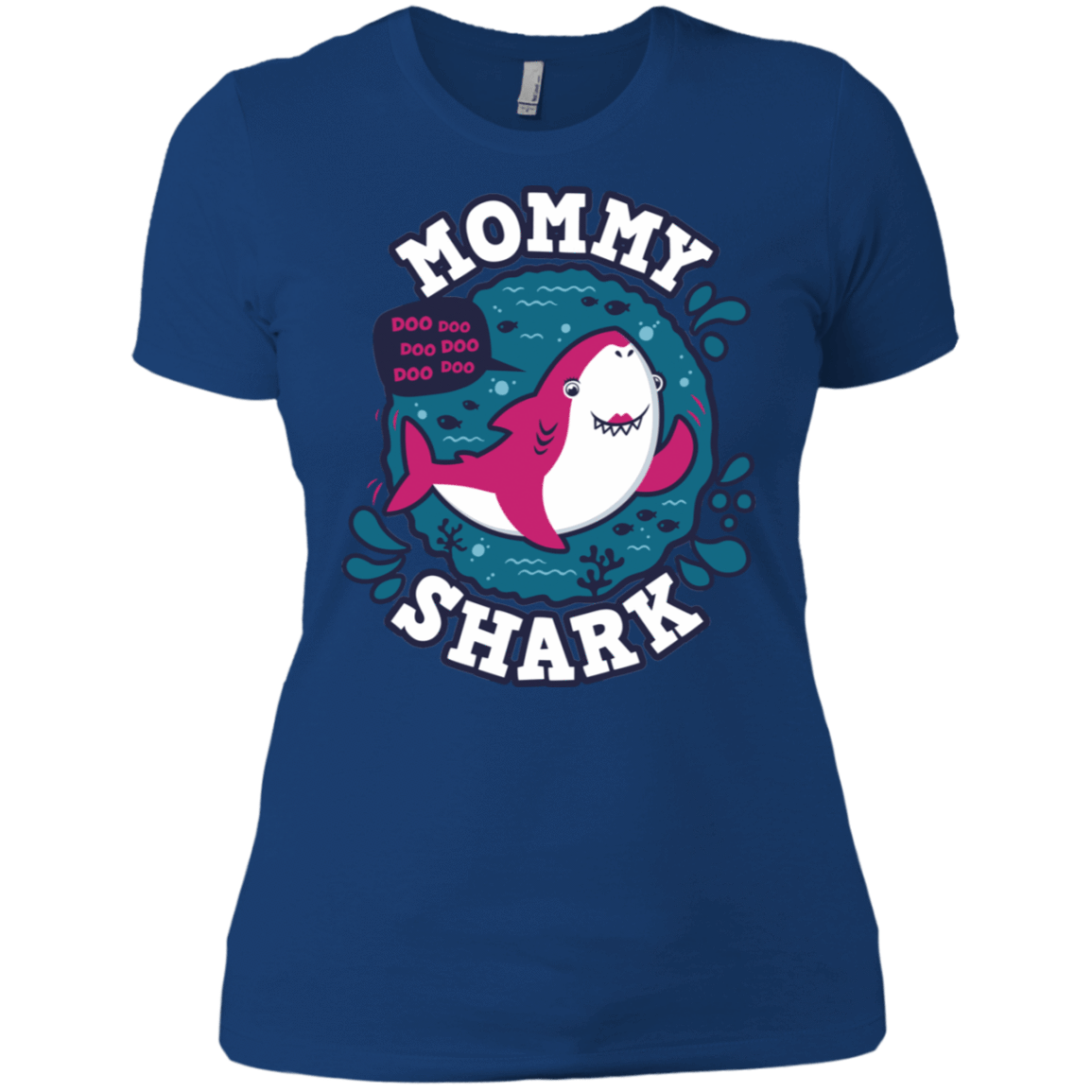 T-Shirts Royal / X-Small Shark Family trazo - Mommy Women's Premium T-Shirt