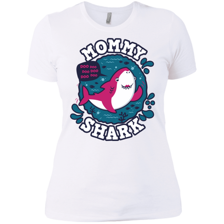 T-Shirts White / X-Small Shark Family trazo - Mommy Women's Premium T-Shirt
