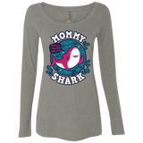 T-Shirts Venetian Grey / S Shark Family trazo - Mommy Women's Triblend Long Sleeve Shirt