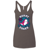 T-Shirts Macchiato / X-Small Shark Family trazo - Mommy Women's Triblend Racerback Tank