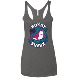 T-Shirts Premium Heather / X-Small Shark Family trazo - Mommy Women's Triblend Racerback Tank