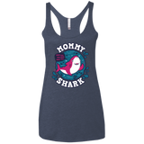 T-Shirts Vintage Navy / X-Small Shark Family trazo - Mommy Women's Triblend Racerback Tank