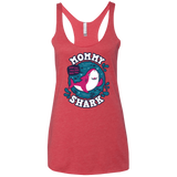 T-Shirts Vintage Red / X-Small Shark Family trazo - Mommy Women's Triblend Racerback Tank