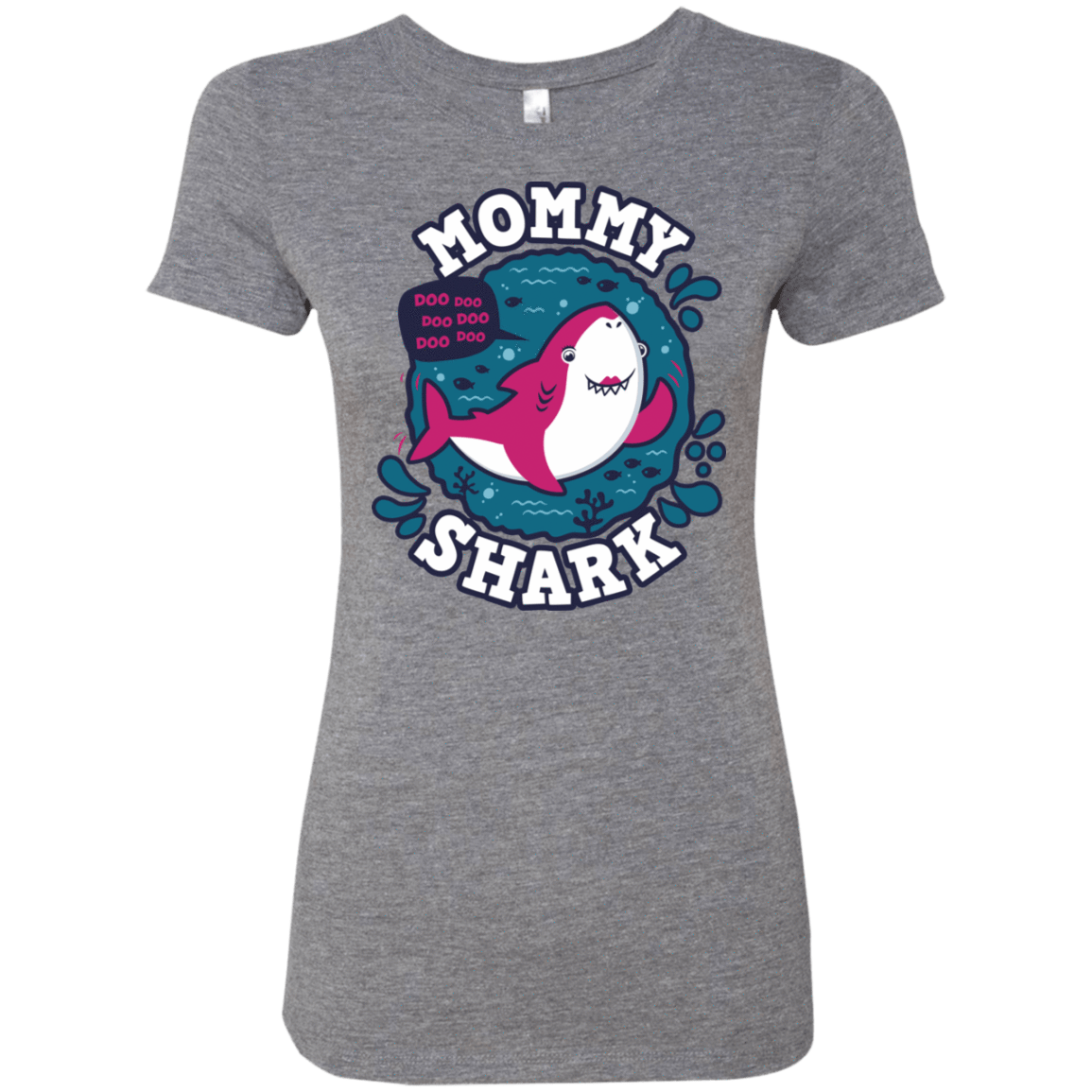 T-Shirts Premium Heather / S Shark Family trazo - Mommy Women's Triblend T-Shirt