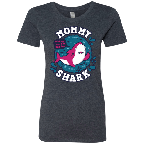 T-Shirts Vintage Navy / S Shark Family trazo - Mommy Women's Triblend T-Shirt