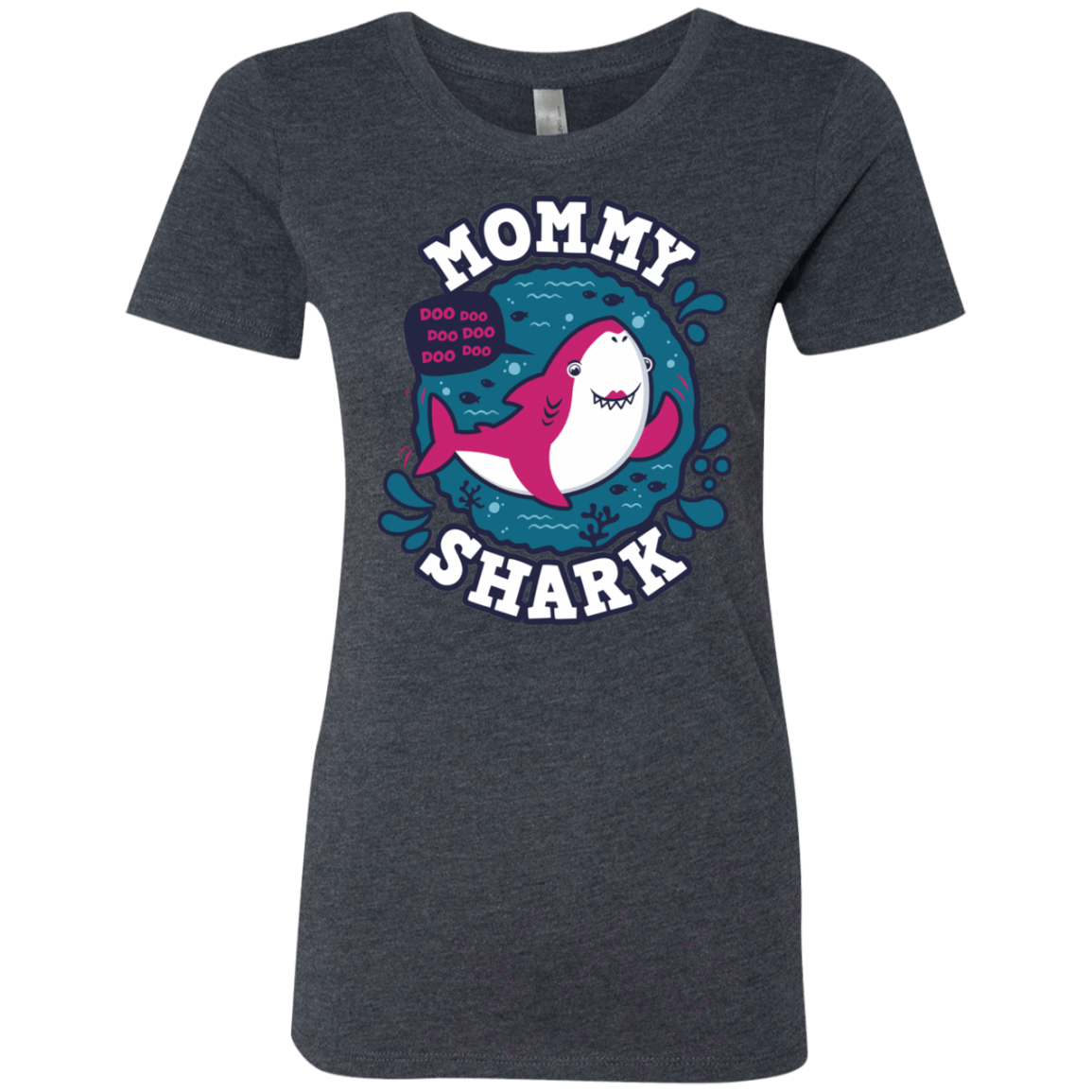 T-Shirts Vintage Navy / S Shark Family trazo - Mommy Women's Triblend T-Shirt