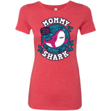 T-Shirts Vintage Red / S Shark Family trazo - Mommy Women's Triblend T-Shirt