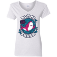 T-Shirts White / S Shark Family trazo - Mommy Women's V-Neck T-Shirt