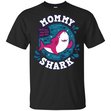 T-Shirts Black / YXS Shark Family trazo - Mommy Youth T-Shirt