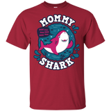 T-Shirts Cardinal / YXS Shark Family trazo - Mommy Youth T-Shirt