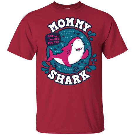 T-Shirts Cardinal / YXS Shark Family trazo - Mommy Youth T-Shirt