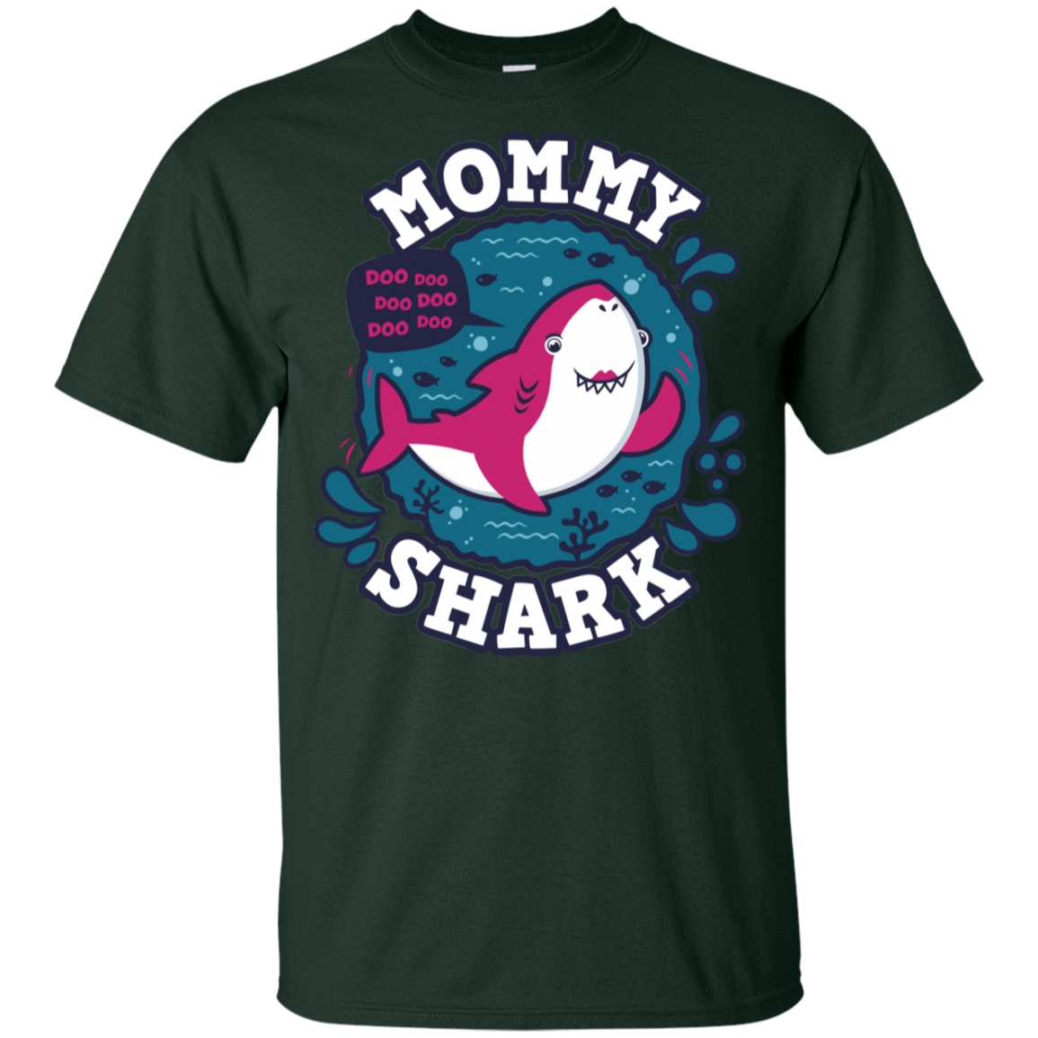 T-Shirts Forest / YXS Shark Family trazo - Mommy Youth T-Shirt