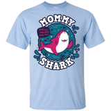 T-Shirts Light Blue / YXS Shark Family trazo - Mommy Youth T-Shirt