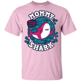 T-Shirts Light Pink / YXS Shark Family trazo - Mommy Youth T-Shirt