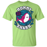 T-Shirts Mint Green / YXS Shark Family trazo - Mommy Youth T-Shirt