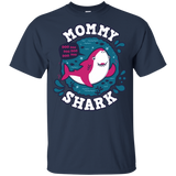 T-Shirts Navy / YXS Shark Family trazo - Mommy Youth T-Shirt