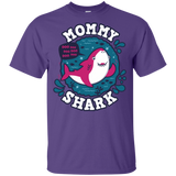 T-Shirts Purple / YXS Shark Family trazo - Mommy Youth T-Shirt