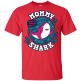 T-Shirts Red / YXS Shark Family trazo - Mommy Youth T-Shirt