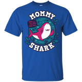 T-Shirts Royal / YXS Shark Family trazo - Mommy Youth T-Shirt