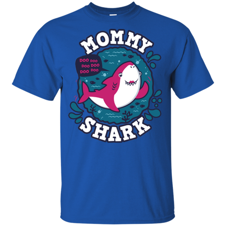T-Shirts Royal / YXS Shark Family trazo - Mommy Youth T-Shirt